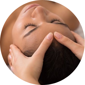 regeneračné exclussive ošetrenie pleti oddych v salóne masáž tváre krk dekolt hlava vlasy temeno hlavy bolesť hlavy migréna akupunktúrne body